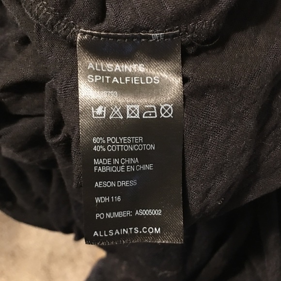 All Saints Spitalfield Aeson Dress Tunic Size 6 - Picture 14 of 16